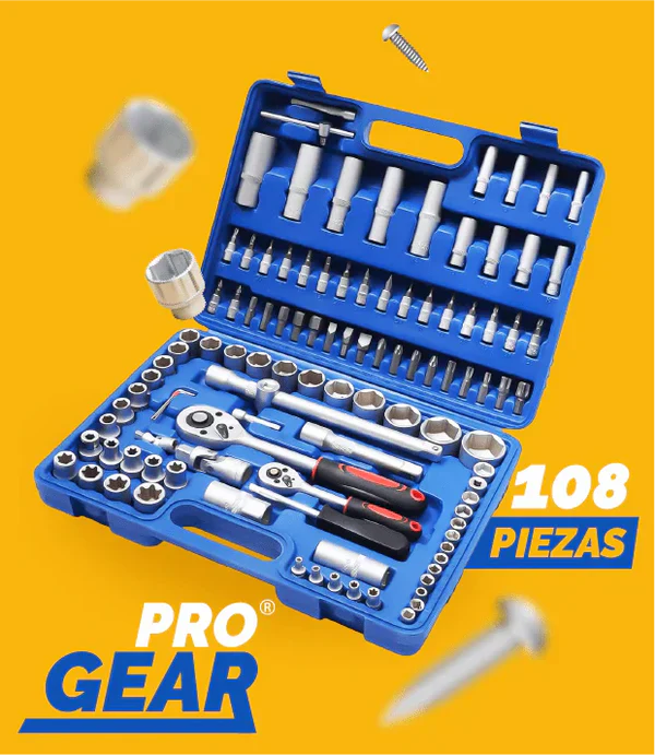 KIT DEWALT: Taladro & Pistola de Impacto + Caja De Herramientas Con 108 Piezas + 20 Brocas De Titanio.